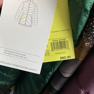 Women Packable Down Puffer Jacket - All in Motion